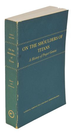 Lot #9048 Project Gemini: Chronology and On the Shoulders of Titans Pair of Books - Image 1