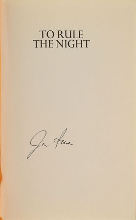 Lot #9114 Jim Irwin Signed 'To Rule the Night' Book - Image 1