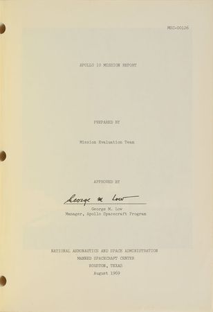 Lot #9061 Apollo 10 Mission Report - Image 2