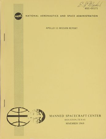 Lot #9080 Apollo 11 Mission Report - Image 1
