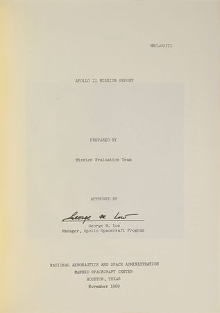 Lot #9080 Apollo 11 Mission Report - Image 2