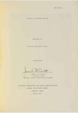 Lot #9087 Apollo 12 Mission Report - Image 2