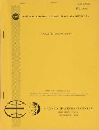 Lot #9095 Apollo 13 Mission Report - Image 1