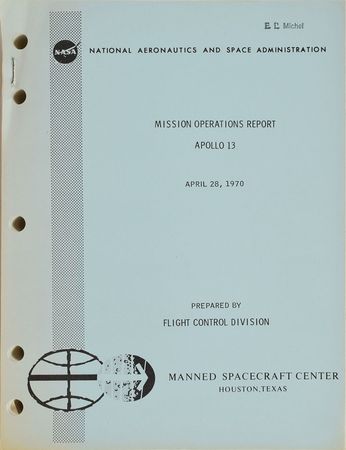 Lot #9096 Apollo 13 Mission Operations Report - Image 1