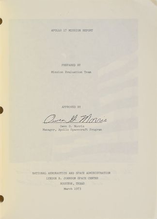 Lot #9137 Apollo 17 Mission Report - Image 2