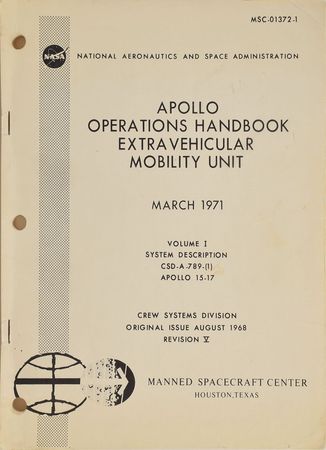 Lot #9178 Apollo 15-17 Extravehicular Operations Handbook - Image 1