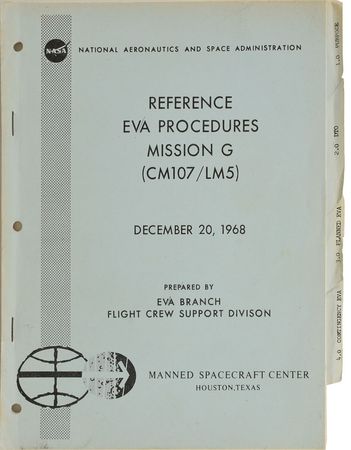 Lot #9164 Apollo 11 EVA Procedures Manual - Image 1