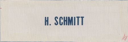 Lot #9184 Apollo 17: Cernan and Schmitt Pair of Name Tags - Image 1