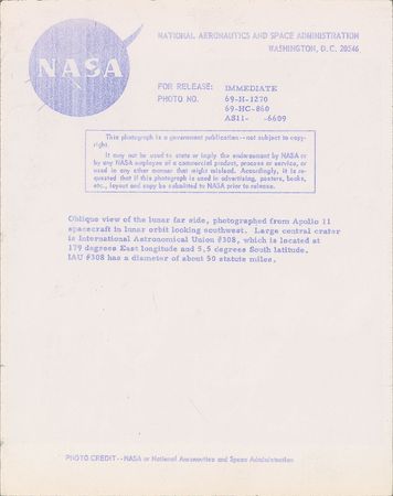 Lot #9162 Apollo 11 Set of (4) Original Vintage NASA Photographs - Image 7