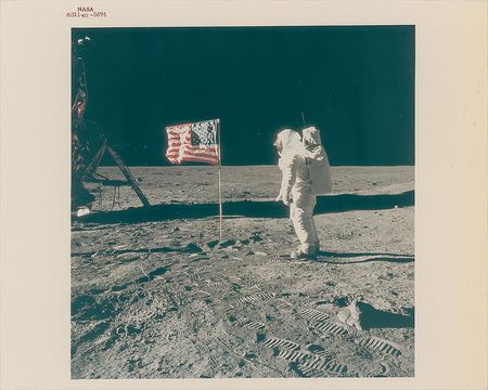 Lot #9161 Apollo 11 Set of (3) Original Vintage NASA Photographs - Image 1