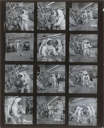 Lot #9166 Apollo 12 Set of (4) Original Vintage NASA Contact Sheets - Image 1