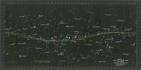 Lot #9167 Dave Scott's Apollo 12 Training-Used Lunar Orbit Star Chart - Image 1