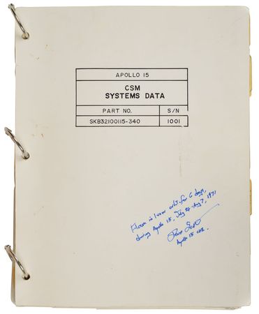 Lot #9175 Dave Scott's Apollo 15 Lunar Orbit-Flown