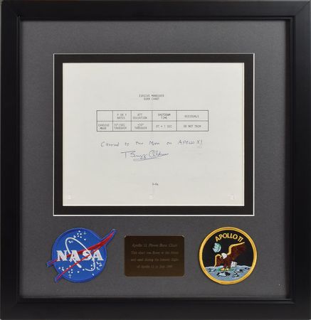 Lot #9159 Buzz Aldrin's Flown Apollo 11 Checklist  - Image 1
