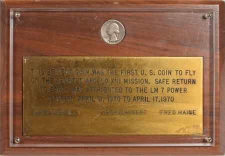 Lot #9170  Apollo 13 Flown 1936 Quarter  - Image 1