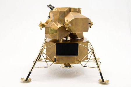 Lot #9157 Buzz Aldrin's Apollo 11 Cartier Solid Gold Lunar Module Replica - Image 1