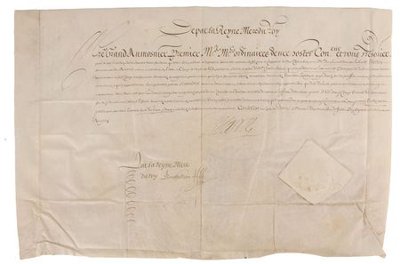 Lot #10 Marie de Medici Signed Document