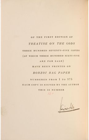 Lot #527 H. L. Mencken - Image 1