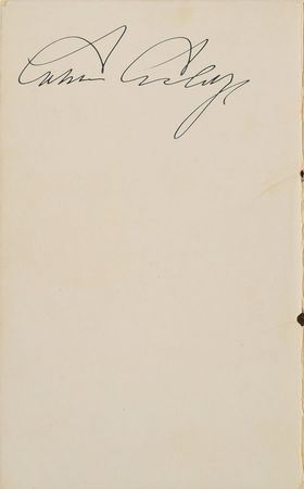 Lot #206 Calvin Coolidge Menu - Image 1