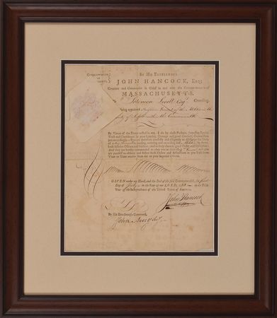 Lot #254 John Hancock: Significant 1781 militia commission for a noteworthy officer of the Revolution - Image 1