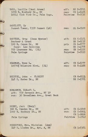 Lot #776 Buddy Adler: The Fox production head's personal address books - Image 1