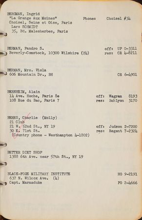 Lot #776 Buddy Adler: The Fox production head's personal address books - Image 6