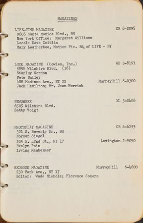 Lot #776 Buddy Adler: The Fox production head's personal address books - Image 9