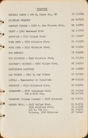 Lot #776 Buddy Adler: The Fox production head's personal address books - Image 10