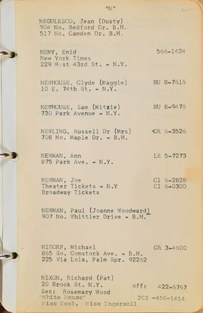 Lot #776 Buddy Adler: The Fox production head's personal address books - Image 13