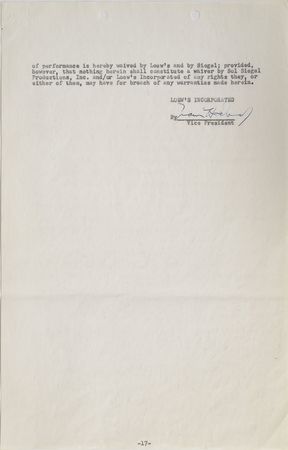 Lot #704 Cole Porter: Porter's contract for the 1957 musical comedy Les Girls - Image 4