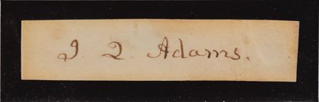 Lot #107 John Quincy Adams Signature - Image 2