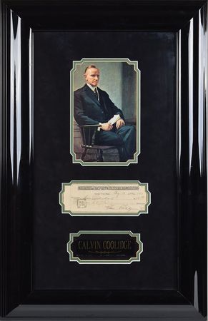 Lot #203 Calvin Coolidge Check - Image 1