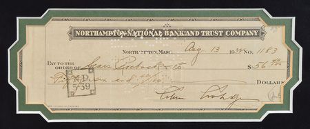 Lot #203 Calvin Coolidge Check - Image 2
