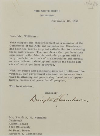Lot #207 Dwight D. Eisenhower: 