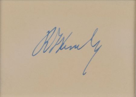 Lot #341 Robert F. Kennedy Signature - Image 2