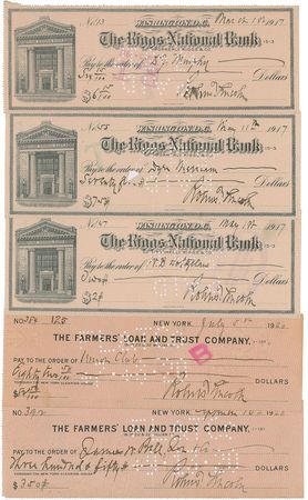 Lot #269 Robert Todd Lincoln Checks - Image 2