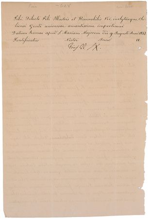 Lot #347 Pope Pius IX Signed Document - Image 2