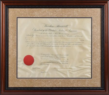 Lot #151 Theodore Roosevelt Signed Document - Image 1