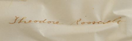 Lot #151 Theodore Roosevelt Signed Document - Image 2