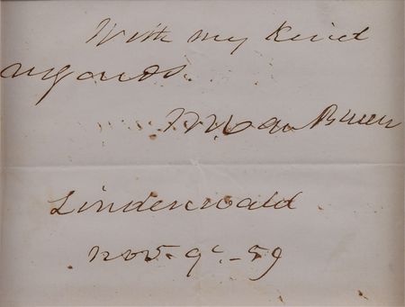 Lot #250 Martin Van Buren Signature - Image 2