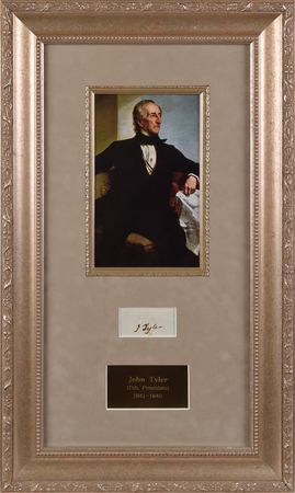 Lot #118 John Tyler Signature - Image 1