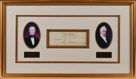Lot #120 James K. Polk and James Buchanan Signature - Image 1