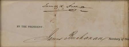 Lot #120 James K. Polk and James Buchanan Signature - Image 2