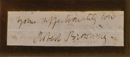 Lot #507 Robert Browning Signature - Image 2