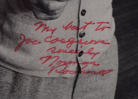 Lot #453 Norman Rockwell Signed Photograph - Image 2