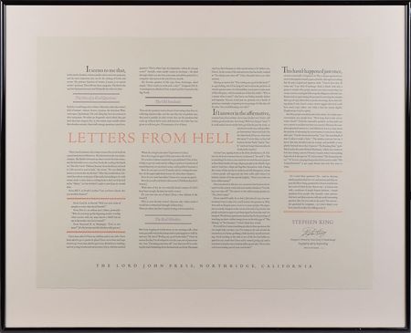 Lot #521 Stephen King Lithograph - Image 1