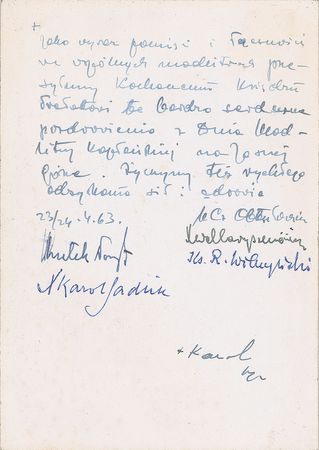 Lot #300 Pope John Paul II Signed Letter - Image 1