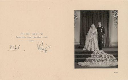 Lot #35 Queen Elizabeth II and Prince Philip