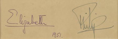 Lot #37 Queen Elizabeth II and Prince Philip Signed Photograph - Image 2