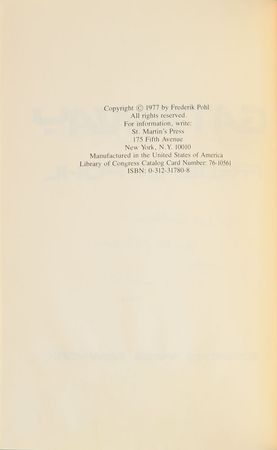 Lot #533 Frederik Pohl Book - Image 2